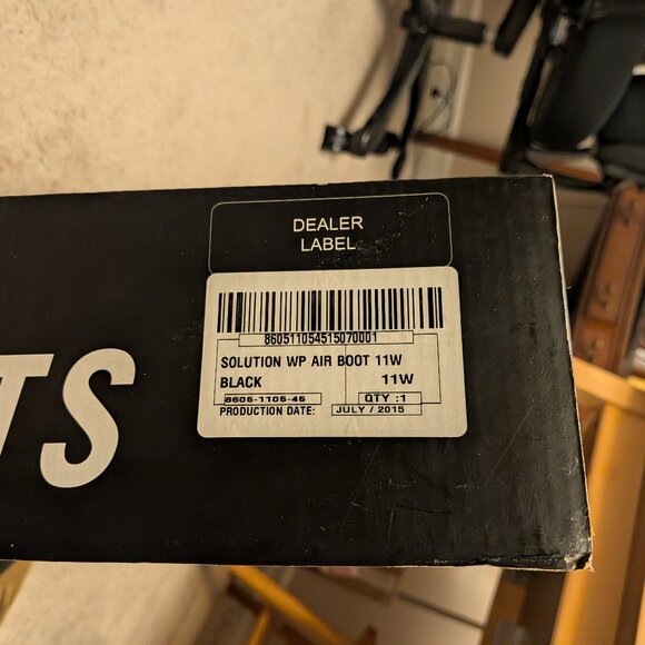 Tour Master Solution Waterproof Motorcycle Riding Boot Mens 11 Wide Black Zipper - Picture 6 of 9